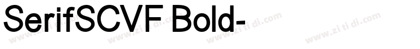 SerifSCVF Bold字体转换